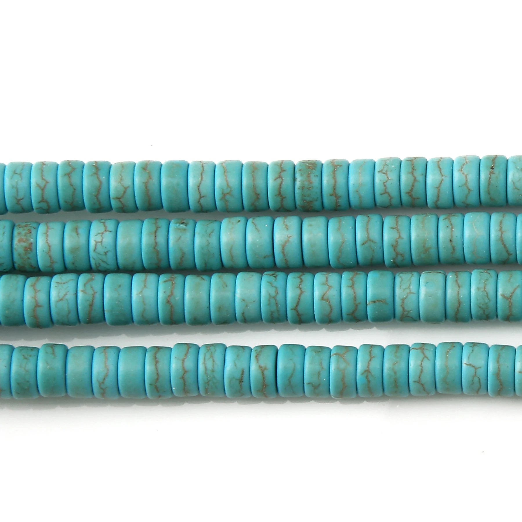 Howlite Turquoise Heishi  Beads 15\