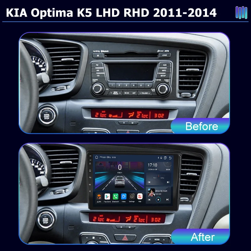 AI VOICE roadivox Android car radio for KIA Optima K5 2011 2014 stereo GPS Navigation video Multimedia Player tape recorder