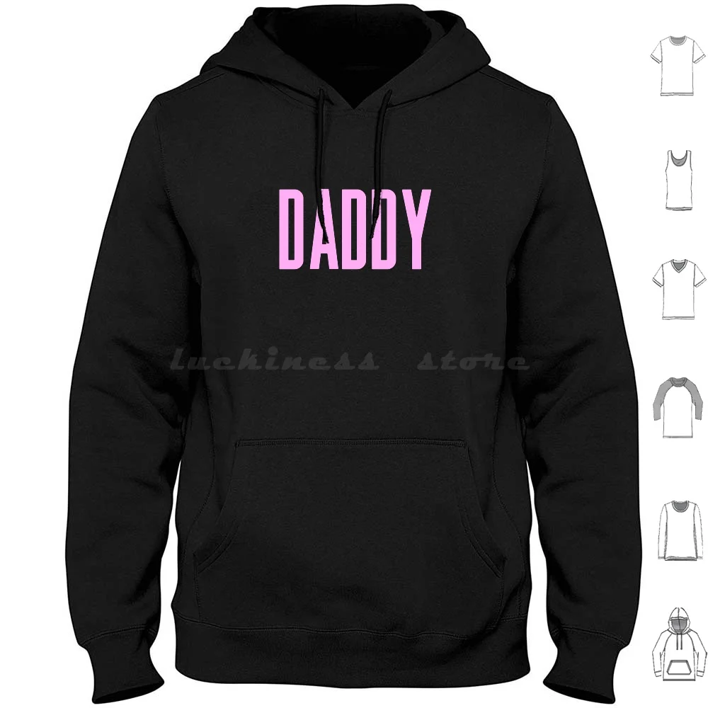 Daddy Hoodie Cotton Long Sleeve Pride Pride Rainbow Rainbow Flag Technicolor West Canal St Canal Street Weho Castro Castro