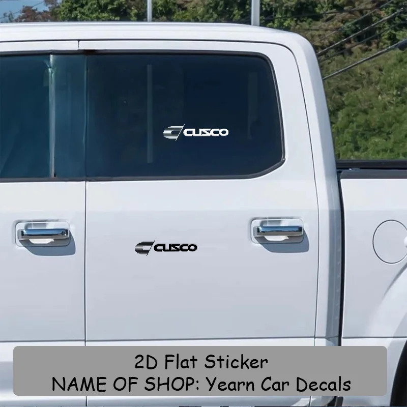 قطعة واحدة من ملصق الفينيل بشعار CUSCO - تصميم بسيط باللونين الأبيض والأسود، ملصق شفاف مقاوم للماء #4