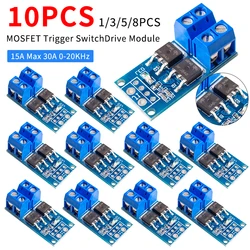 15A 400W MOSFET Trigger Switch Drive Module PWM Regulator Control Panel DC 5V-36V Electronic Switch Control Board for arduino