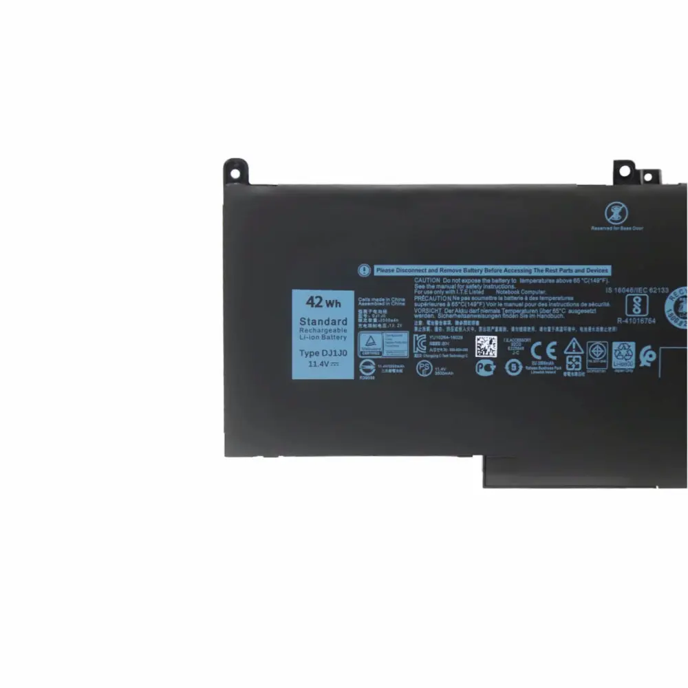 NEW DJ1J0 Laptop Battery For DELL Latitude 12 7000 7280 7380 7480 Series PGFX4 ONFOH DJ1JO 0NF0H 11.4V 42WH