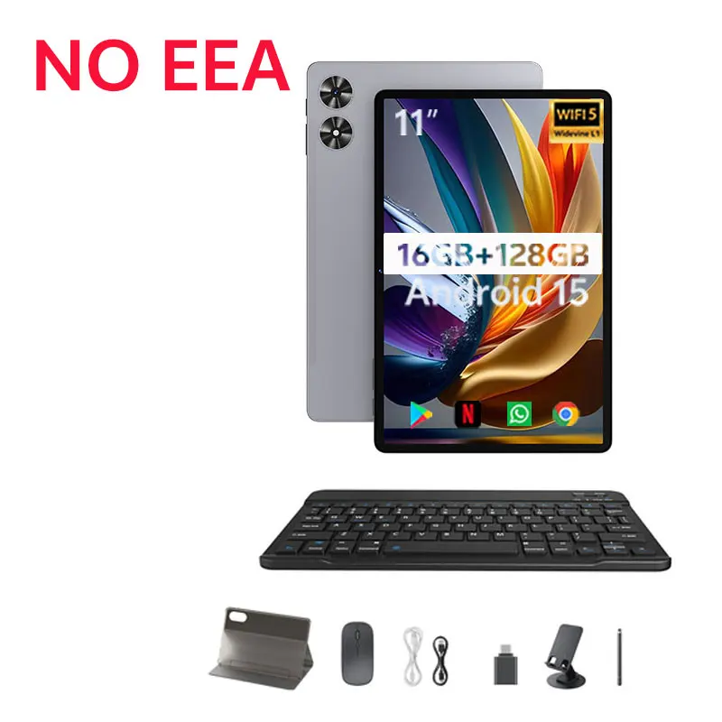 SVITOO Tablet Android 15 2025 11 Inch Unisoc T606 16GB RAM 128GB