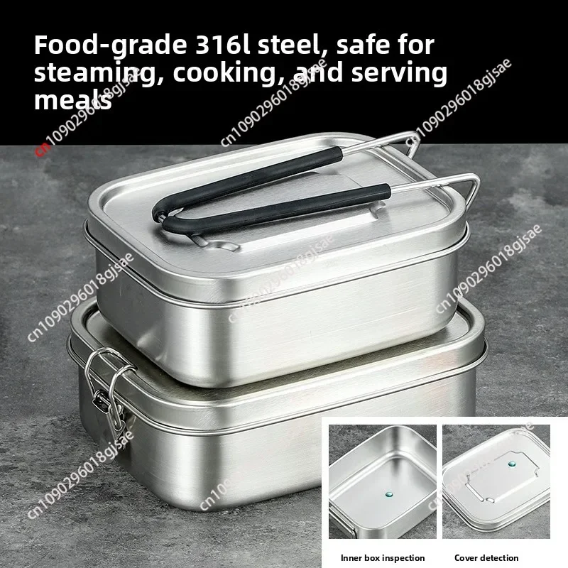 NF Bento Lunch Box adults, 316 Stainless Steel airtight lunchbox Food taper Meal Prep Containers,Packed lunch Bento Box BPA-free