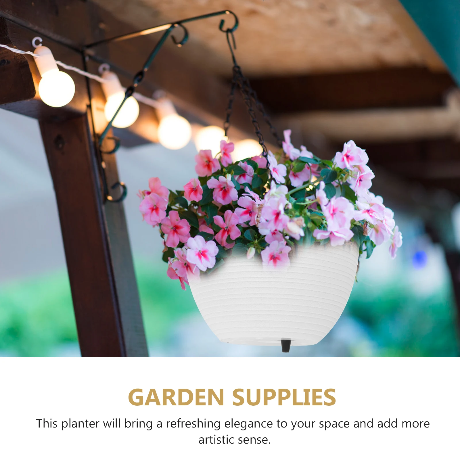 

1 set 1 Set Multi-Purpose Hanging Flower Pot Balcony Succulent Plant Container Chlorophytum Garden Planter Plastic Decorative
