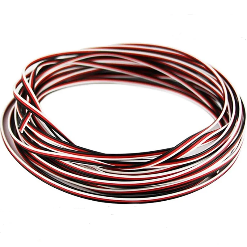50PCS 22AWG 60 Cores JR Futaba Servo Extension Cable Parallel Wire Lead For DIY Accessories In RC Car Boat Airplane Helicopter