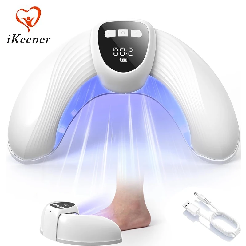 

Rechargeable Nail Fungus Laser Device 470nm Blue Light 930nm Infrared Light Toenail Onychomycosis Anti Fungal Fingernail Therapy