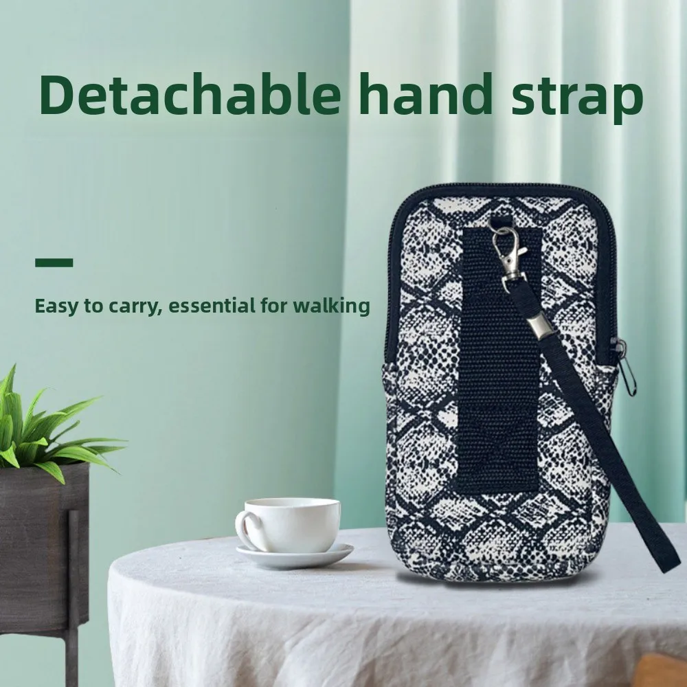 

Lightweight Neoprene Zipper Phone Bag with Handle Belt Wearing Phone Protective Pouch Cover Case Phone Bag Pouch Universal