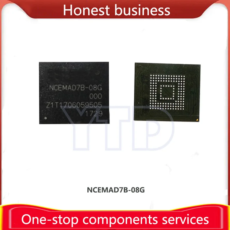 NCEMAD7B-08G 100% Working 100% Quality EMMC BGA153 8G Chip Mobile Phone Hard Disk Memory Computer Storage NCEMAD7B 8GB