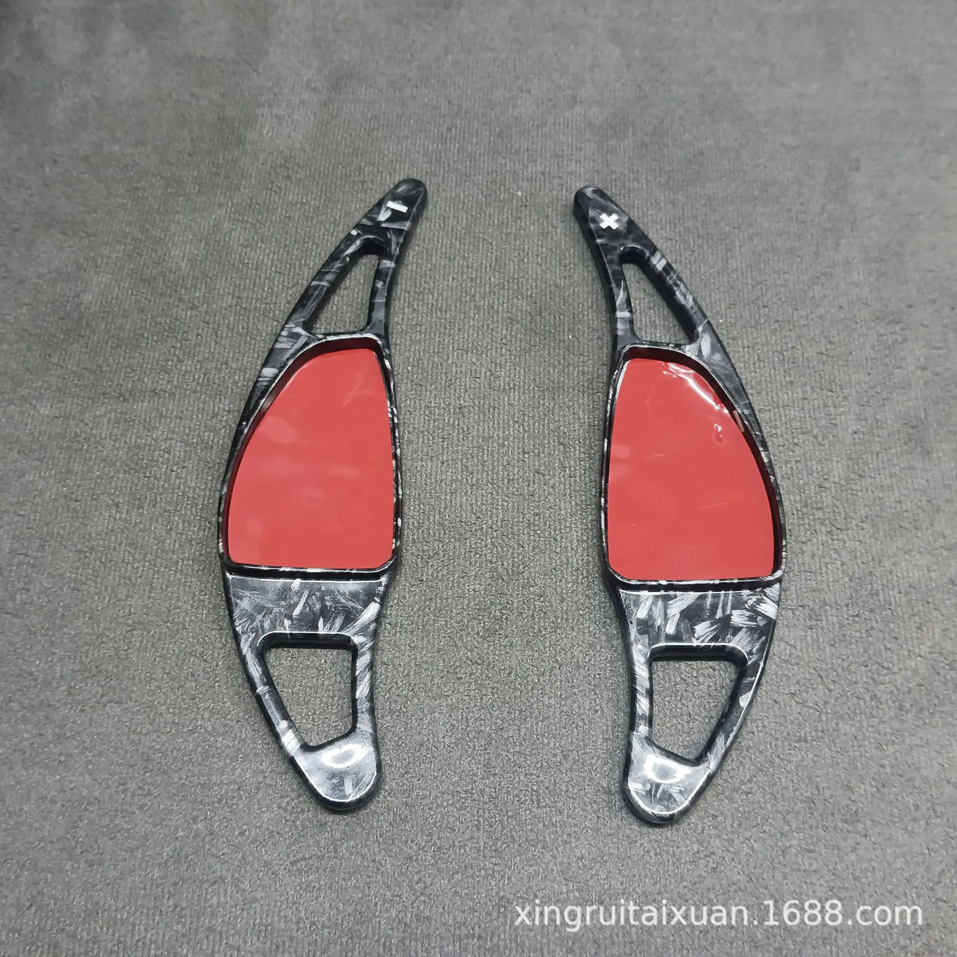 Suitable for MG5 Scorpio Steering Wheel Shift Paddles, ABS Carbon Fiber Pattern Forged Paddle Extensions