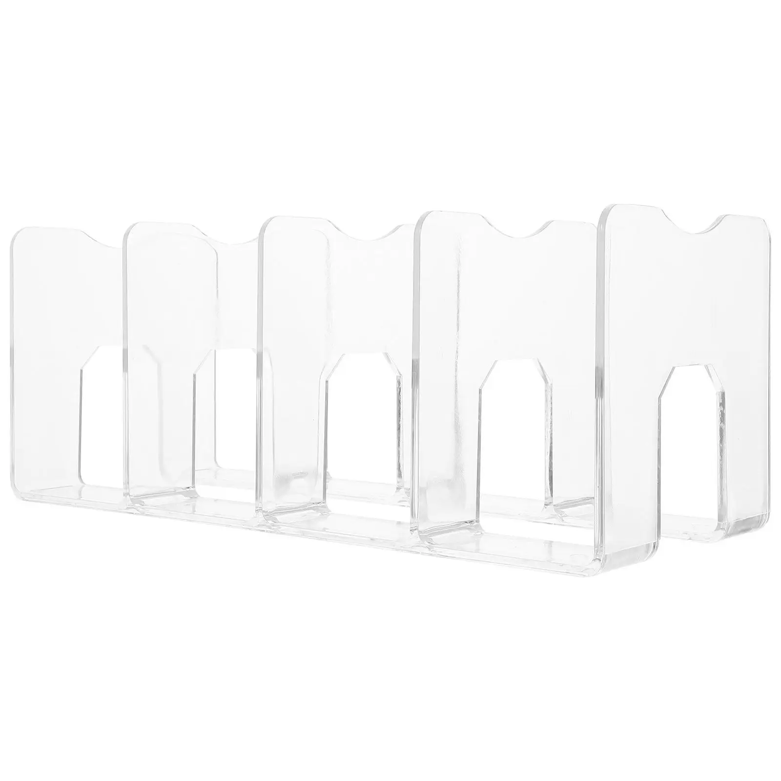 

4Pcs Display Storage Rack Transparent File Organizer Desktop Document Holder Office Bookshelf Multifunction File Stand School