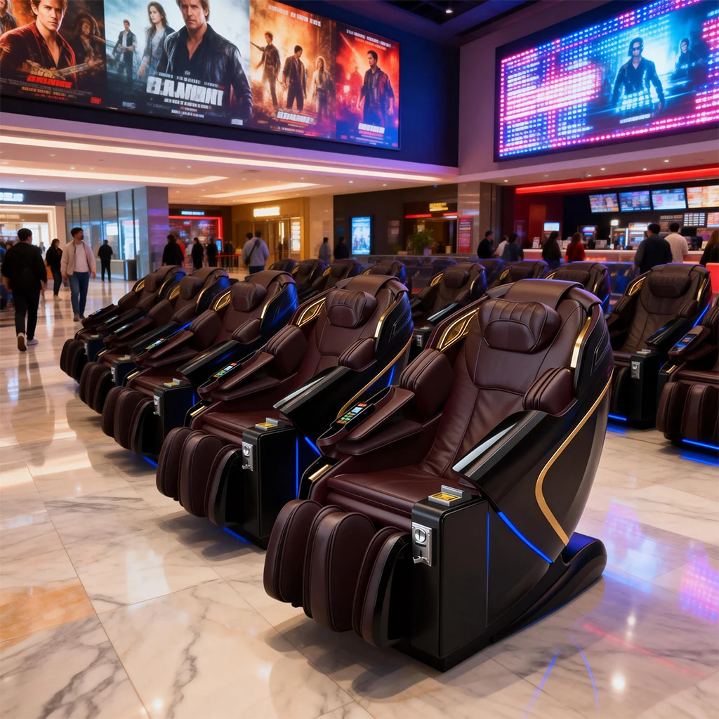 L50-SY Commercial Grade Vending Massage Chair Coin Slot Self Payment U Shaped Relax Pillow Legs Massager Philippines Hot