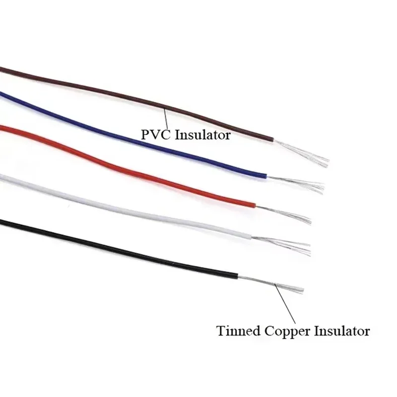 5~500m UL1571 Electronic Cable 32 30 28 26 AWG Environmental PVC Insulated Tinned Plated DIY Line LED Copper Wires