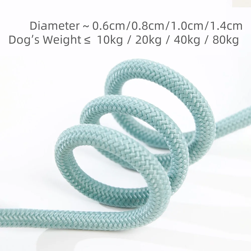 1.5M/1.8M Dog Leash Slip Rope Lead Leash Heavy Duty Braided Rope Adjustable Loop Collar Training Leashes For Medium Large Dogs_voghion.com
