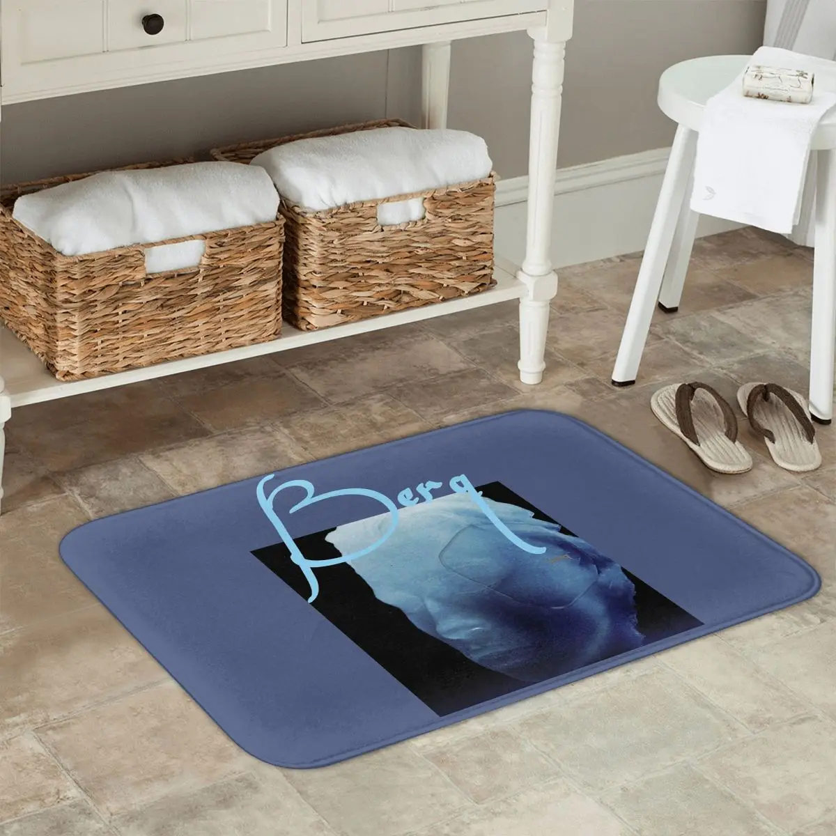 Berq – paillasson antidérapant pour Album, tapis de sol résistant à l'eau et à l'huile, pour cuisine, entrée, maison, balcon