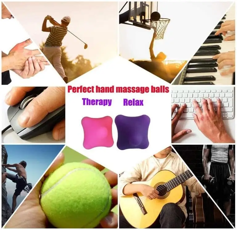 Deep Tissue Trigger Point Massage Balls for Hand, Foot, Back, Shoulder & Body Pain Relief - 2 Pack view 5