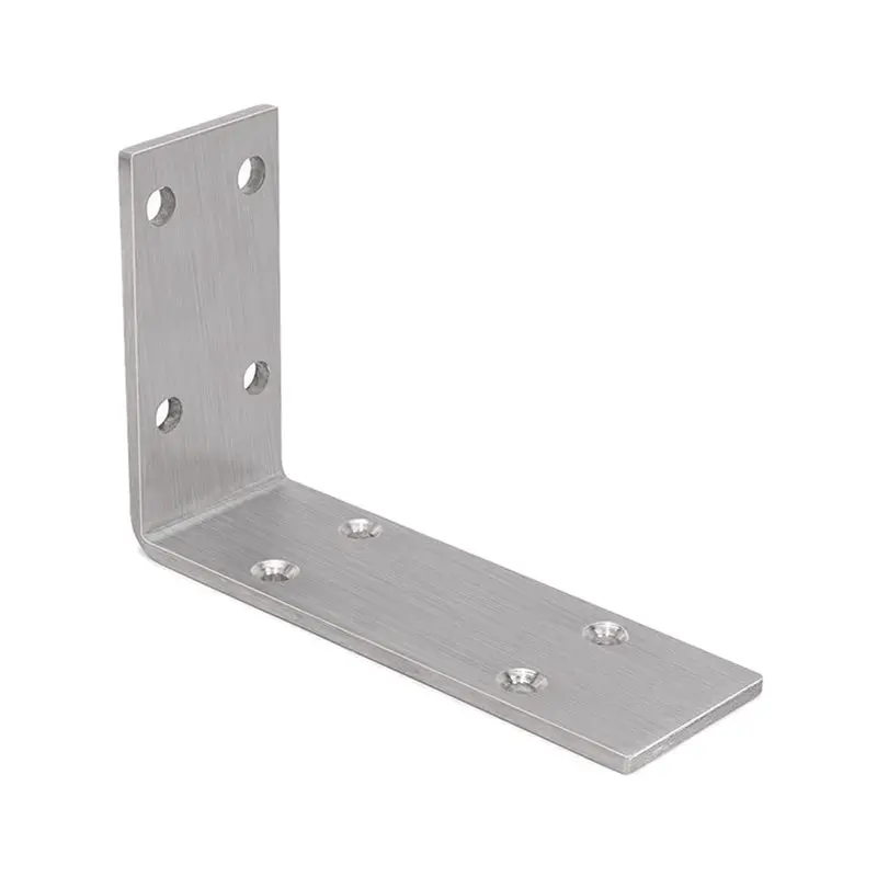 ABRW-Metal L Shelf Bracket 4Mm Thickness, Countertop Support Brackets, Wall Mounted Heavy Duty For Open Shelving 34X 14X 5Cm