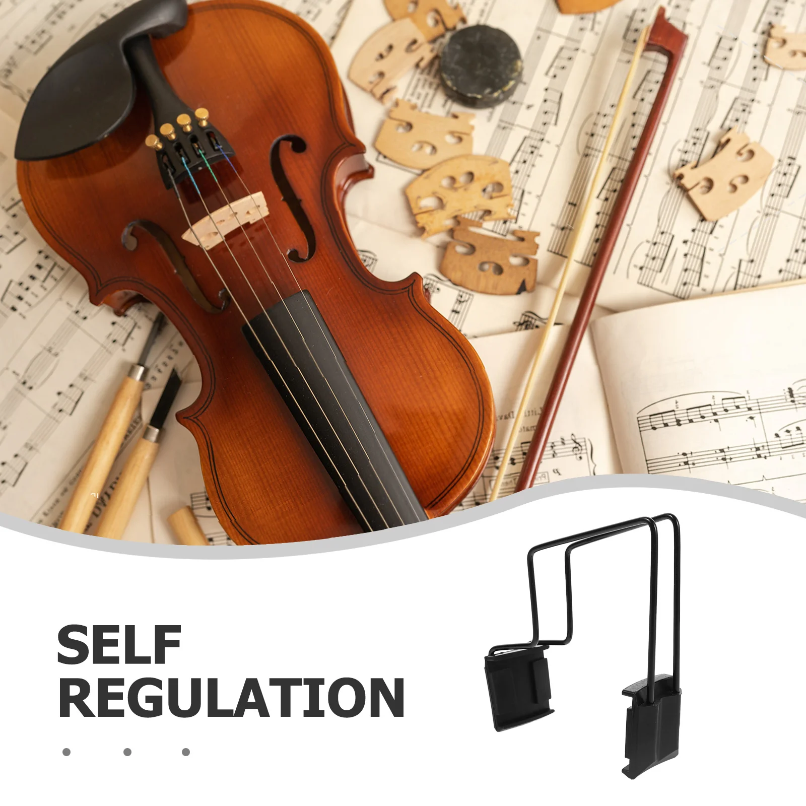 دليل محاذاة قوس الكمان أداة أساسية للمبتدئين عملية معدنية مادة ناعمة تصميم Dualtrack لاقط الكمان المحمول #4