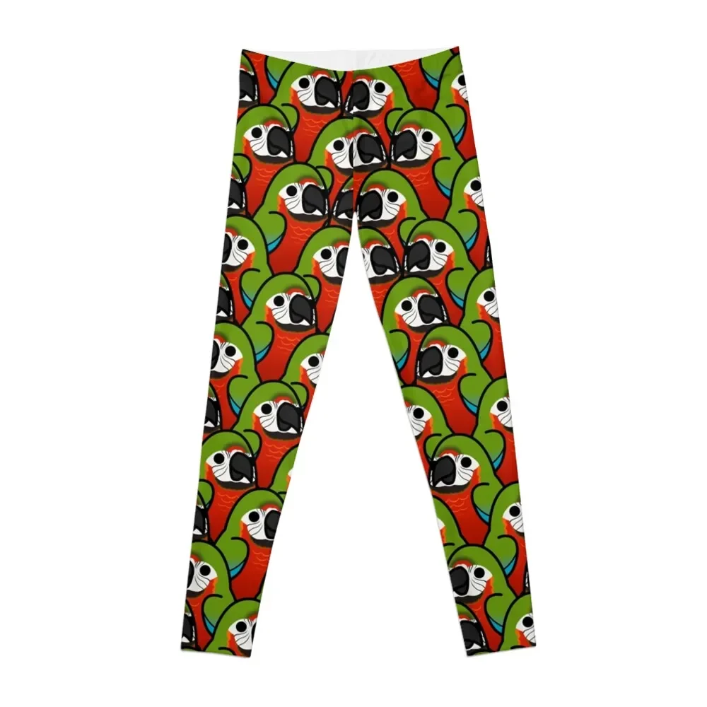 

Too Many Birds! - Harlequin Macaw Leggings sport set sport pants sportswear gym Jogger pants Womens Leggings