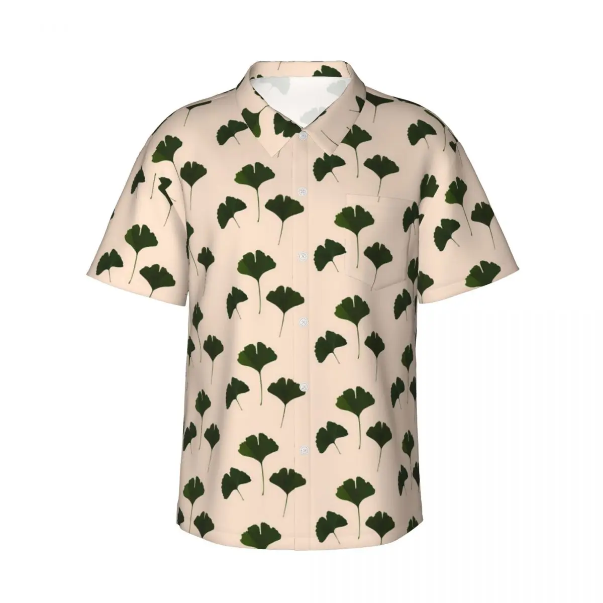 

Пляжная рубашка гинкго билоба, мужские повседневные рубашки с принтом черных листьев, гавайские блузки с короткими рукавами и узором, винтажные блузки большого размера, идея подарка