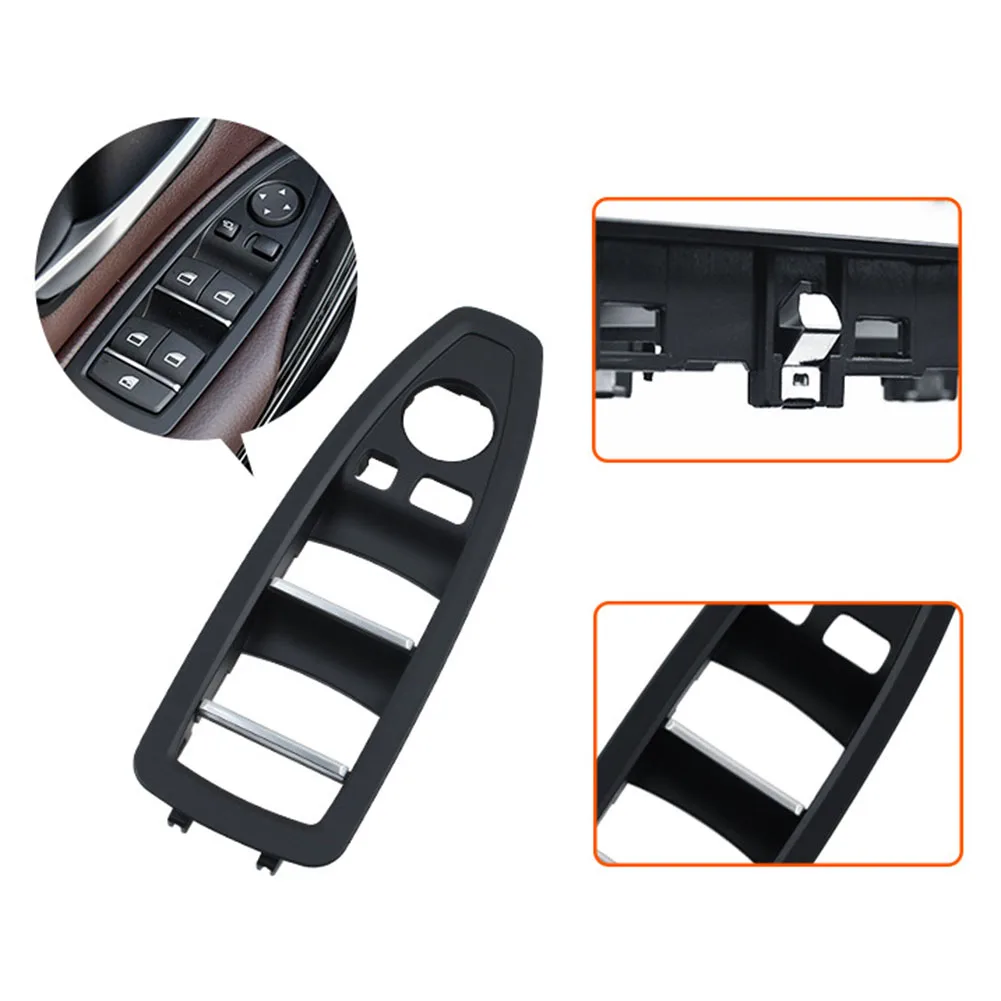 For BMW LHD Car Interior Door for Window Regulator Button Cover Trim for 1 Series F20 3 Series F30 F31 F34 4pcs Black ABS