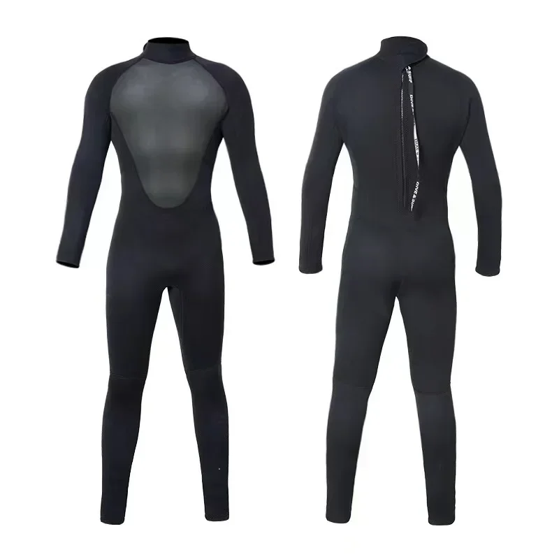 Mens Wetsuits Jumpsuit Neoprene 3mm Full Body Diving Suit One Piece Wet Suit for Cold Water Swimsuits