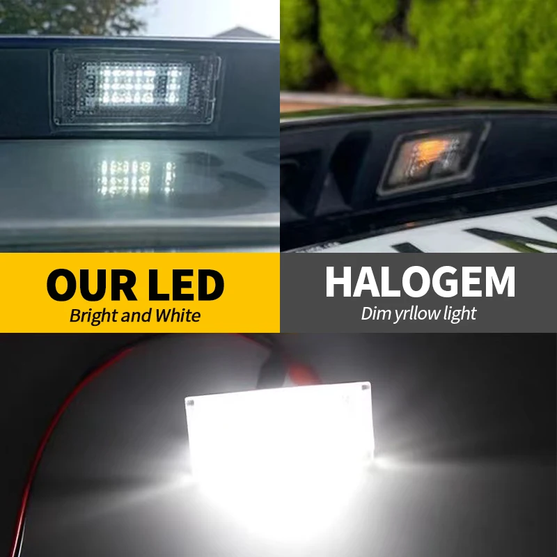 2 قطعة مشرق WHITE12V 6000K لأودي S6 C6 2009-2011 RS6 C6 2008-2009 A8 S8 2003-2008LED لوحة ترخيص ضوء العلامة مصباح