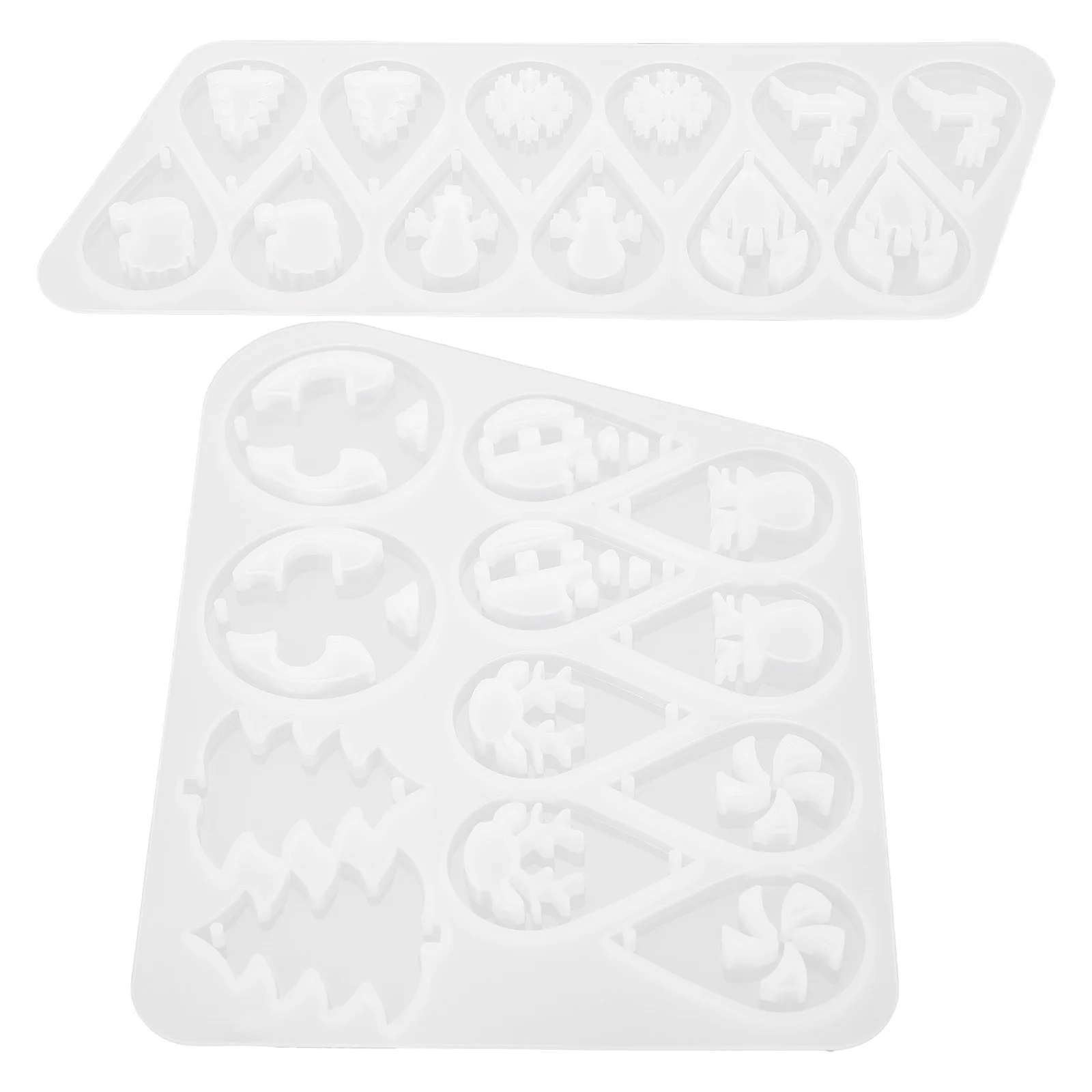 

2Pcs DIY Silicone Mold for Jewelry Pendant Making Crystal Resin Molds Hanging Ornament Craft Supplies Silicone DIY Mold