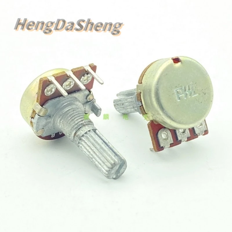 5Pcs/Lot P16 B500Ω Internal Bent Foot 3-pin Single Connection Adjustable Resistor Volume Frequency Modulation Speed Regulation