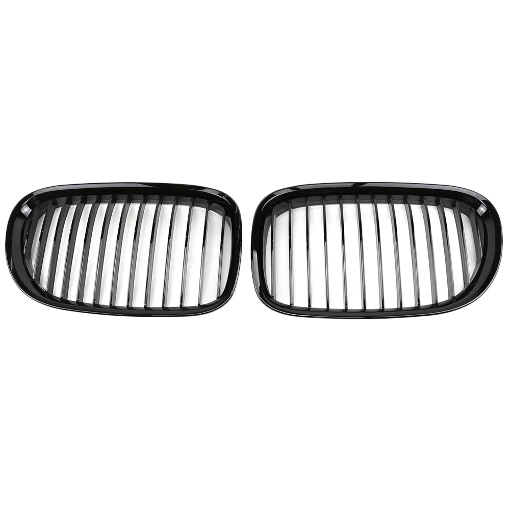 High Quality Racing Grills Front Kidney Grille Grill1 Slats Singel Line For BMW F01 F02 F03 F04 740i 750i 7 Series 2009-2015