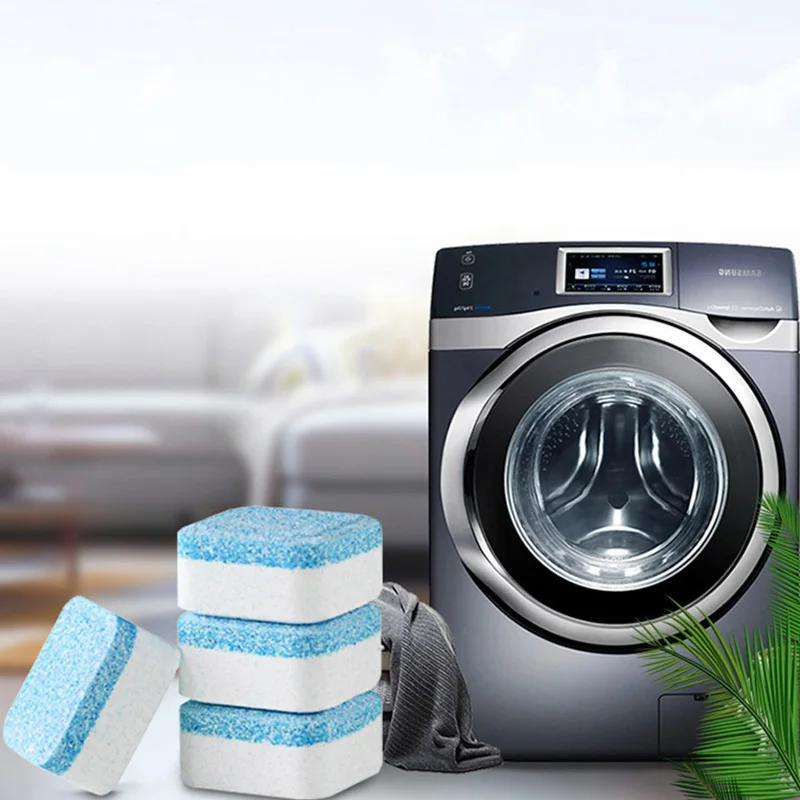 Washing Machine Cleaner Descaler Deep Cleaning Tablets for Washing Machines Safe Deodorizer Cleans Inside Drum Laundry Tub Seal