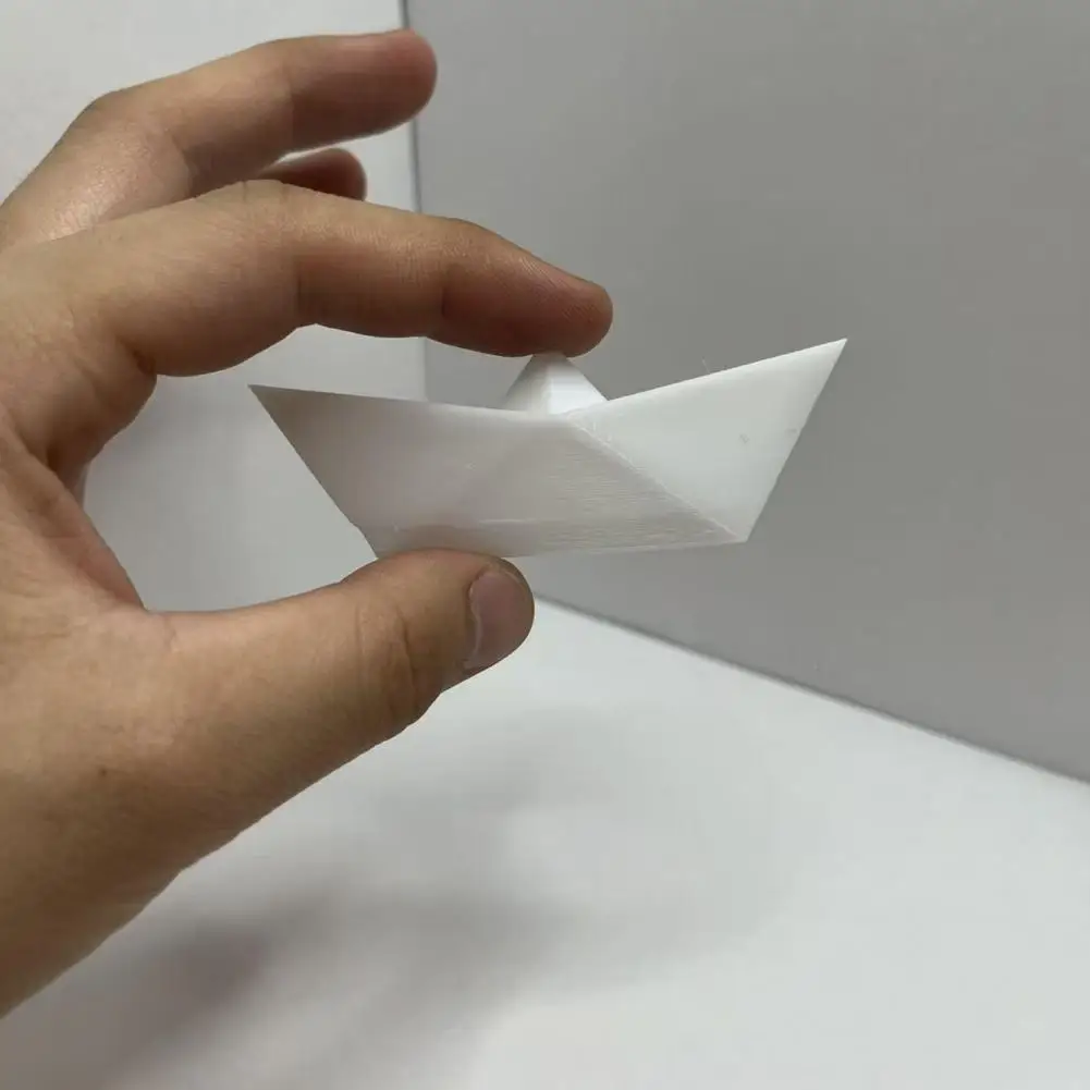 Modern Origami Replica 3d Printed Origami Paper Boat Ornament Minimalist Nautical Style Desktop Decoration Smooth for Home