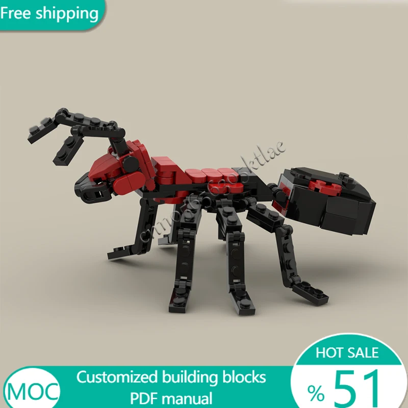 130 PCS Insect 31159 Ant MOC Customize Modular Building Block Creative Design Educational Learning Toy DIY Toy Christmas Gift