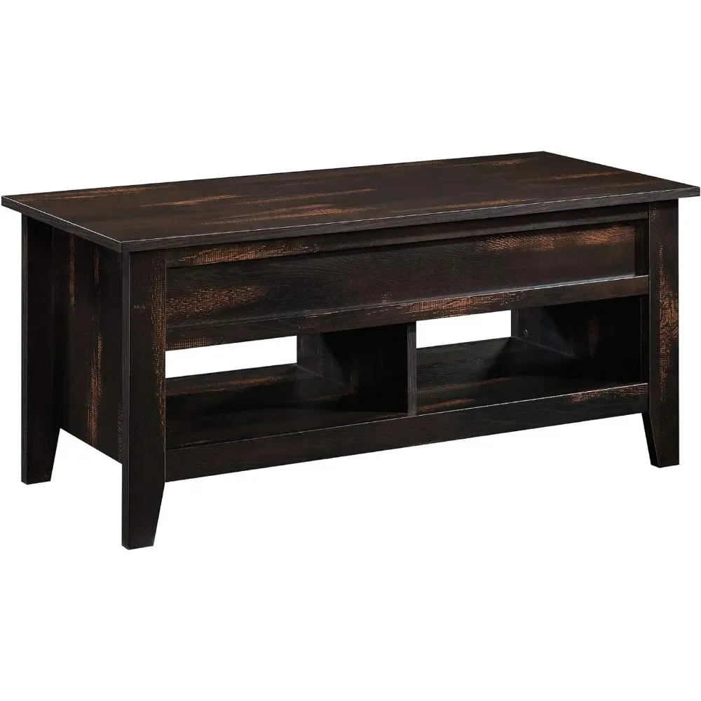 

Mesa Lateral Dakota Pass Lift Top Coffee Table Char Pine Finish Coffee Tables for Living Room Furniture Lounge Center Table Side