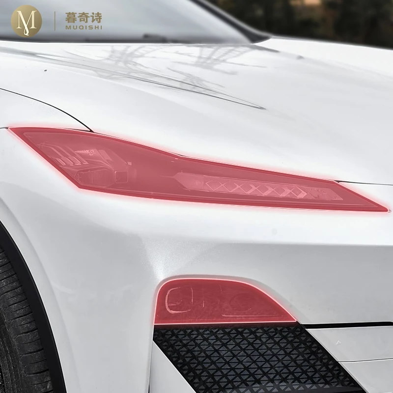 

For Deepal SL03 2023-2025 pre cut car exterior headlight scratch resistant TPU protective film transparent/smoked black