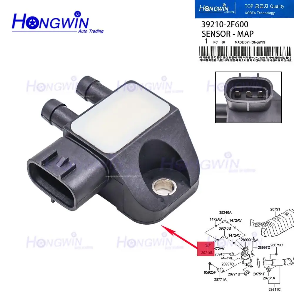 

39210-2F600 Manifold Absolute Pressure MAP Sensor For Hyundai / Kia BONGO GRANBIRD K2500 CERATO OPTIMA STINGER CARENS CARNIVAL