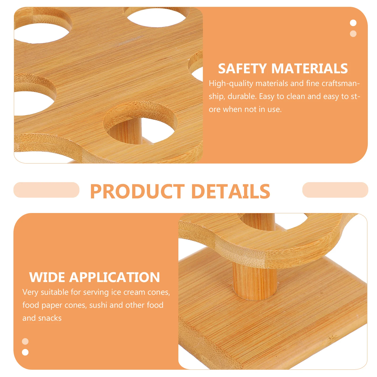 

1Pcs Ice Cream Cone Stand Sushi Cone Bracket Food Display Rack for Christmas Picnics Birthday Wedding Parties Kitchen Gadget