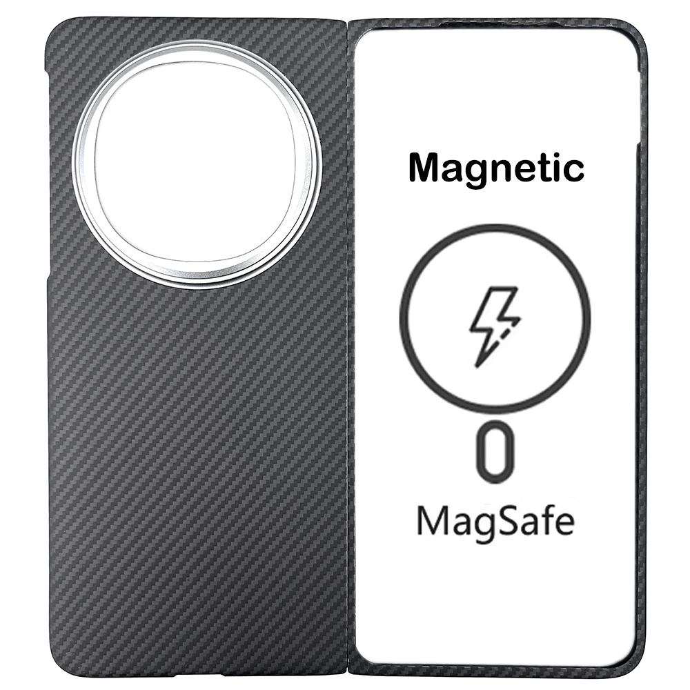 

Magnetic Carbon Fiber Case for OPPO Find N5 MagSafe Case Aramid Fiber Cover Ultra-thin Lightweight Protective Cover Find N5 Case