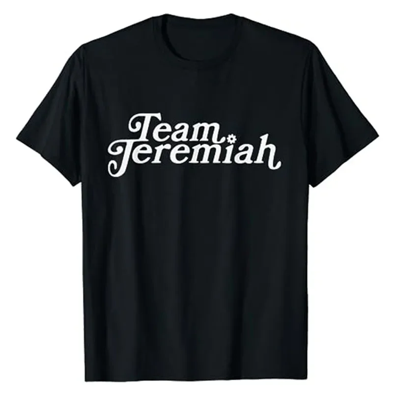 Summer Floral Team Jeremiah T-Shirt Humor Funny Team Apparel Novelty Gifts Letters Printed Graphic Tee Tops Short Sleeve Blouses