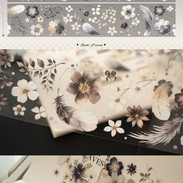 Milk Fu Jinxi -Shiny Washi Pet Tape Loop Sample Collage Shiny Journal Goo Chuck