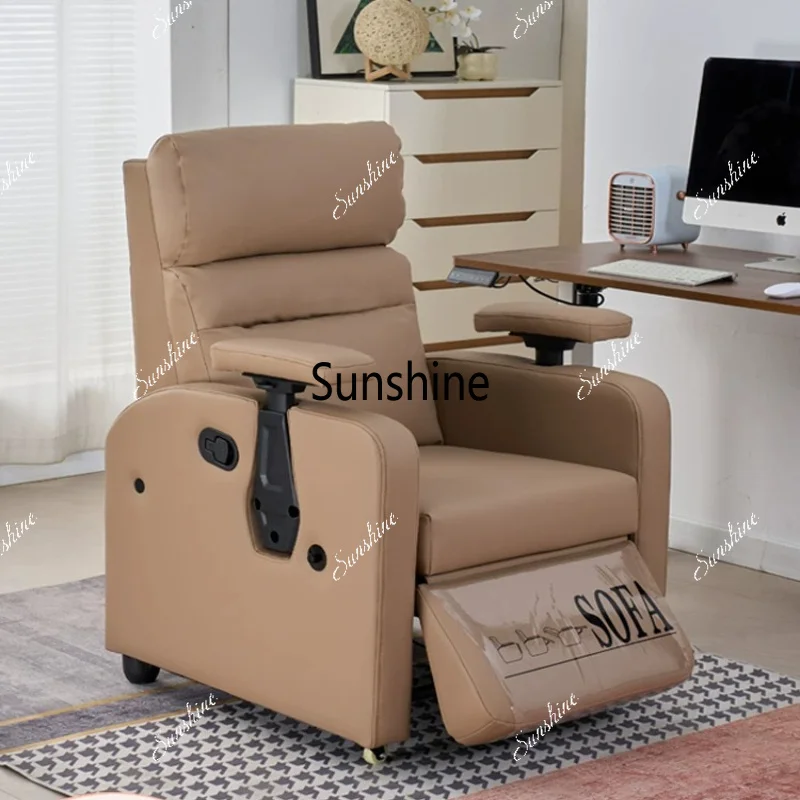 Recumbable single e-sports sofa, sedentary and sleepable, comfortable lifting armrest computer