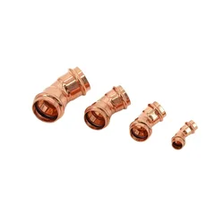 I.D 15-54mm Copper Fittings V-shaped Double-clamp Compression Elbow 45 Degree Joint