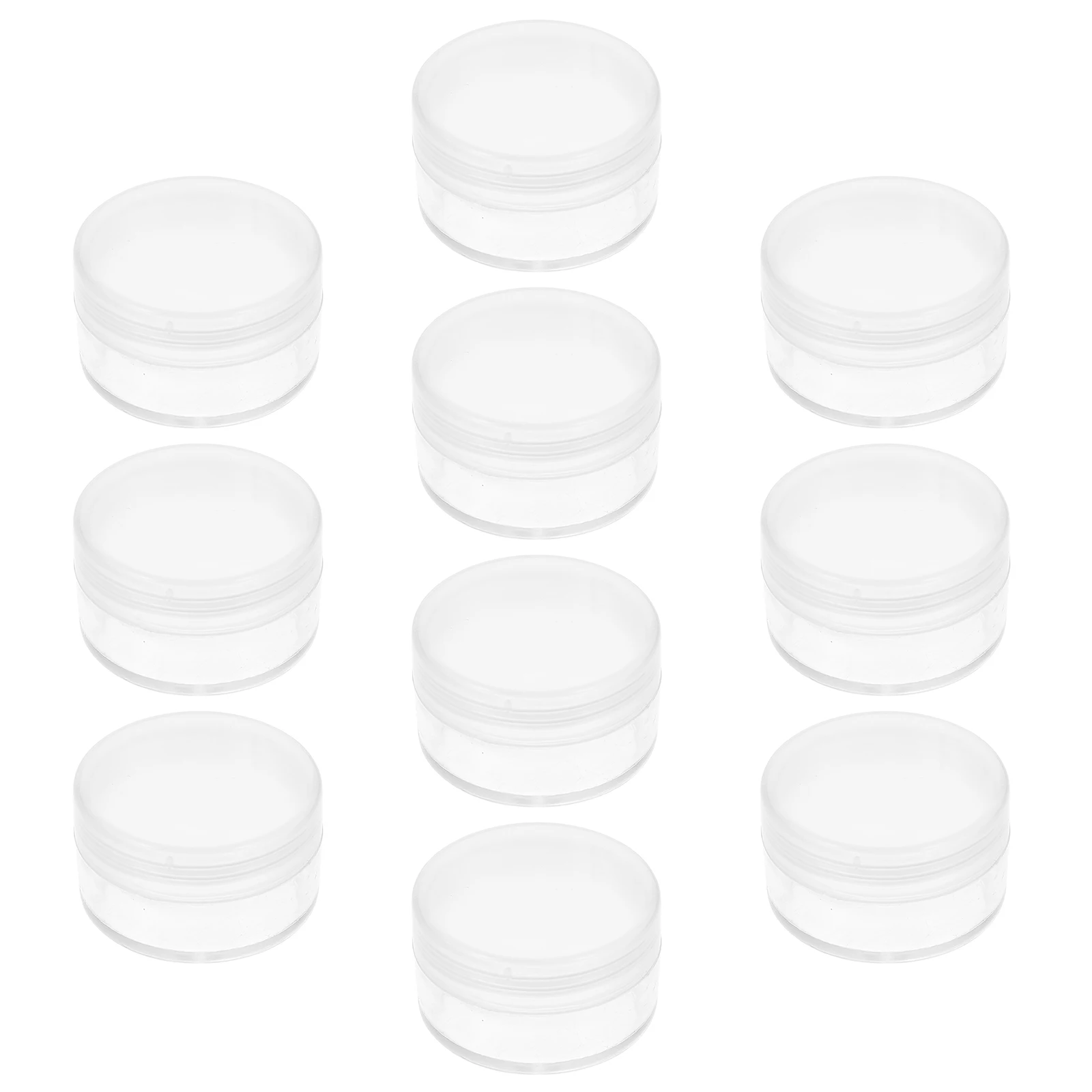 10pcs Watch Repair Tool Box Plastic Storage Organizer Sealing Lid For Home Mall Studio Durable Portable Transparent