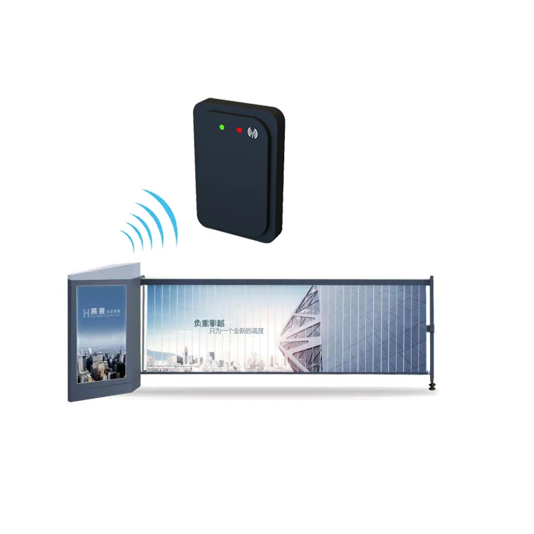 

Millimeter wave electric advertising vehicle parking barrier system smart sensing anti fall radar car parking barrier gate