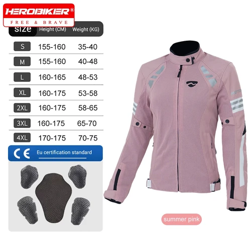 Chaqueta de mujer, armadura de motociclismo, abrigo protector, impermeable, ropa elástica de motociclista para mujer