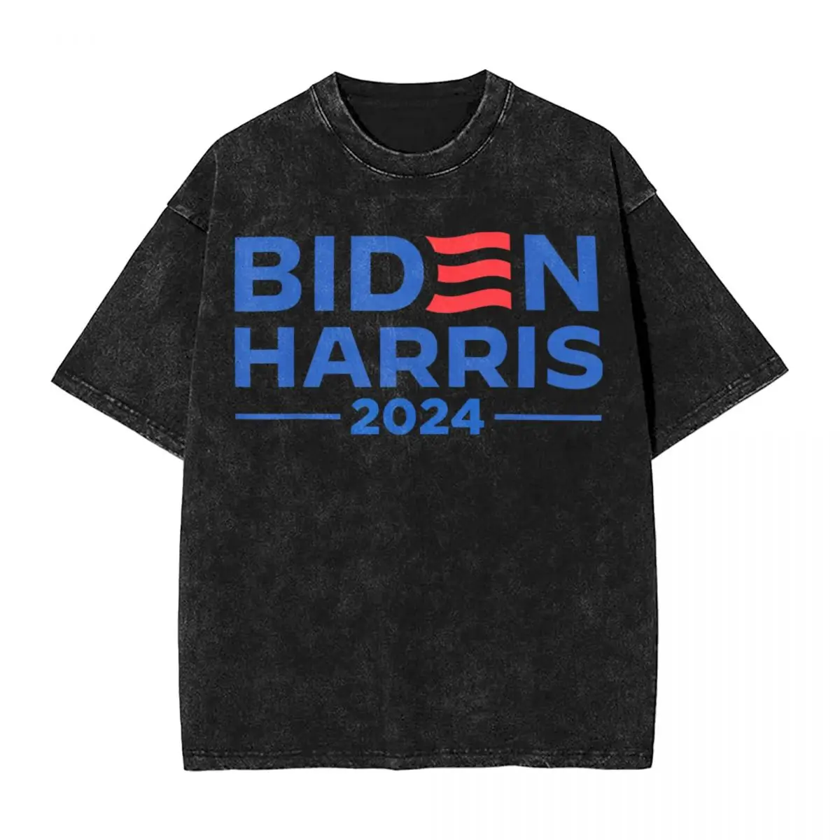 2024 Joe Biden Harris Washed T Shirt Streetwear Hip Hop Cool T-Shirts Tees Tops Men Women Cotton Oversize Summer