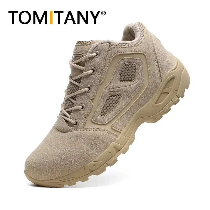 Tactical Boots Men Boots Special Force Desert Combat Boots Ankle Shoes Men Work Safty Shoes