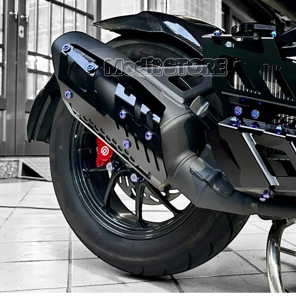 For SYM Sanyang Husky Adv 150 Mmbcu158 MMBCU150 DRG 158 Motorcycle Aluminum Exhaust Pipe Protector Heat Shield Cover