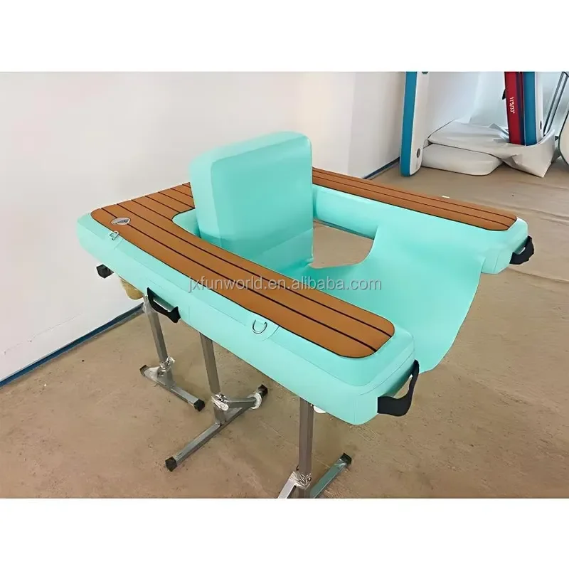 Inflatable Pool Lounger With Comfortable Sling Seat Back Rest for Pool Beach Lake and More