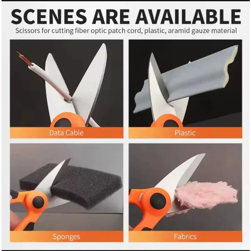 Stainless Steel Dyneema Scissors Electrician Portable Scissors Plier Cut PE Line/Lead Sheet/Steel Wire Leader Fishing Scissor